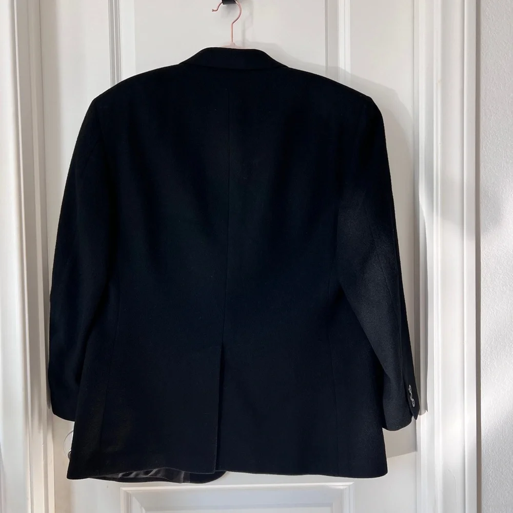 Brooks Brothers‎ Men’s 100% Cashmere Black Blazer Sport Coat Jacket Size 40 SH